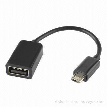 Multifunction Micro 5-pin USB OTG Connection Cable for Samsung Galaxy Tab 3, Black, 15cm in Length